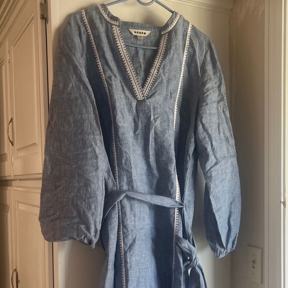 Boden Light Blue Textured Fabric